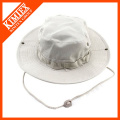 Plain White Cotton Bucket Hat Großhandel